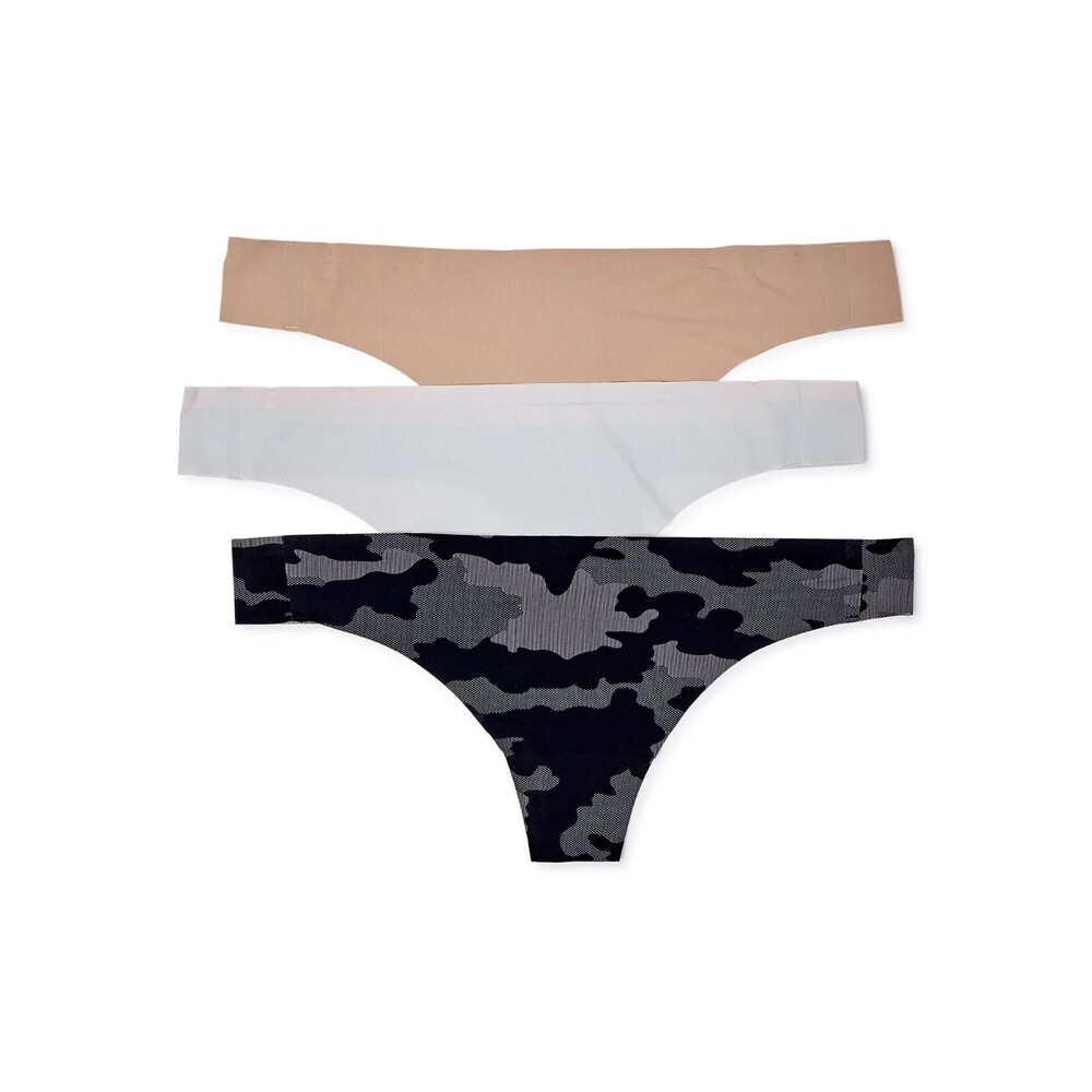 Avia Women's Laser Cut Thong 3-Pack Panties XXXL 22